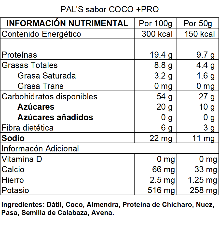 Barra Proteína Coco