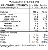 Barra de proteína vegetal PAL'S PRO cacahuate